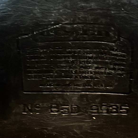 Vintage Coach Black Leather Hadley Crossbody Bag Purse 9935 Made in USA - Picture 8 of 10